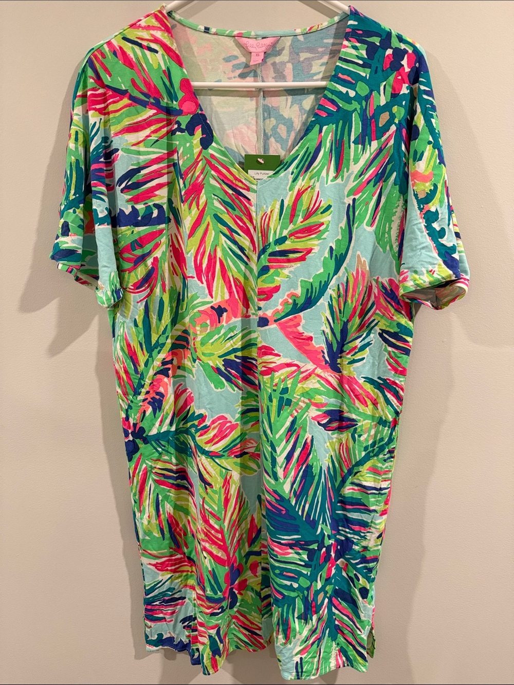 Lilly Pulitzer Lindley Caftan Dress in Island Time, Size XS (NWT)